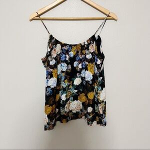 The Odells Floral Print Tank Top Cami watercolor sz XS